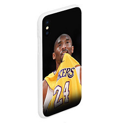 Чехол iPhone XS Max матовый Kobe Bryant, цвет: 3D-белый — фото 2