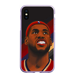 Чехол iPhone XS Max матовый LeBron Smile