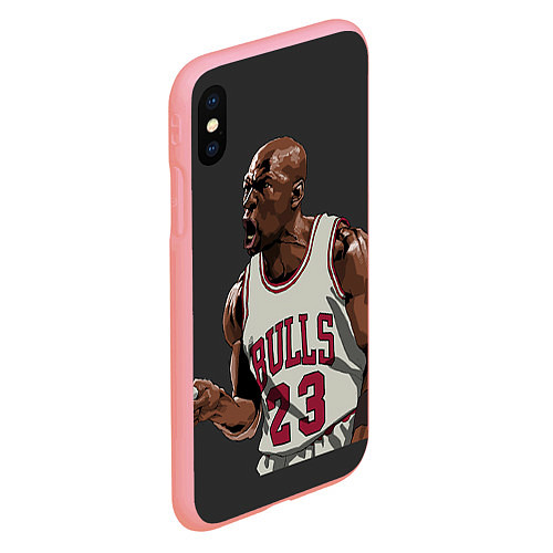 Чехол iPhone XS Max матовый Bulls 23: Jordan / 3D-Баблгам – фото 2