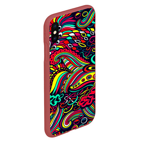 Чехол iPhone XS Max матовый Disquared / 3D-Красный – фото 2