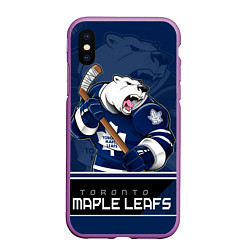 Чехол iPhone XS Max матовый Toronto Maple Leafs