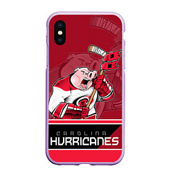 Чехол iPhone XS Max матовый Carolina Hurricanes