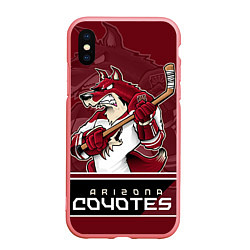Чехол iPhone XS Max матовый Arizona Coyotes