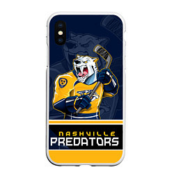 Чехол iPhone XS Max матовый Nashville Predators