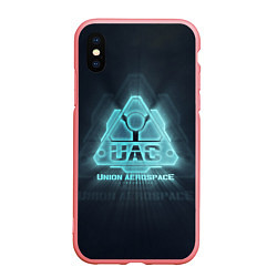 Чехол iPhone XS Max матовый Union Aerospace corporation, цвет: 3D-баблгам