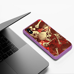 Чехол iPhone XS Max матовый Cs:go - Styx Famas style, цвет: 3D-фиолетовый — фото 2
