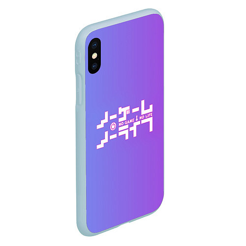 Чехол iPhone XS Max матовый No Game No Life / 3D-Голубой – фото 2