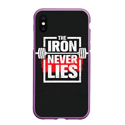 Чехол iPhone XS Max матовый The iron never lies
