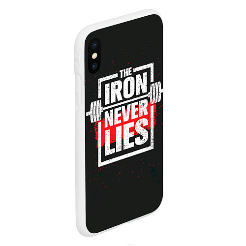 Чехол iPhone XS Max матовый The iron never lies / 3D-Белый – фото 2