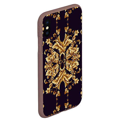 Чехол iPhone XS Max матовый Style / 3D-Коричневый – фото 2