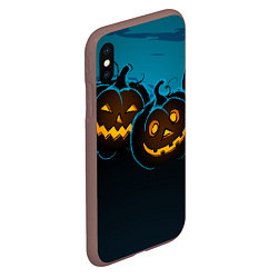 Чехол iPhone XS Max матовый Halloween3, цвет: 3D-коричневый — фото 2