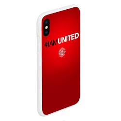 Чехол iPhone XS Max матовый I am United, цвет: 3D-белый — фото 2