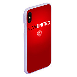 Чехол iPhone XS Max матовый I am United, цвет: 3D-светло-сиреневый — фото 2