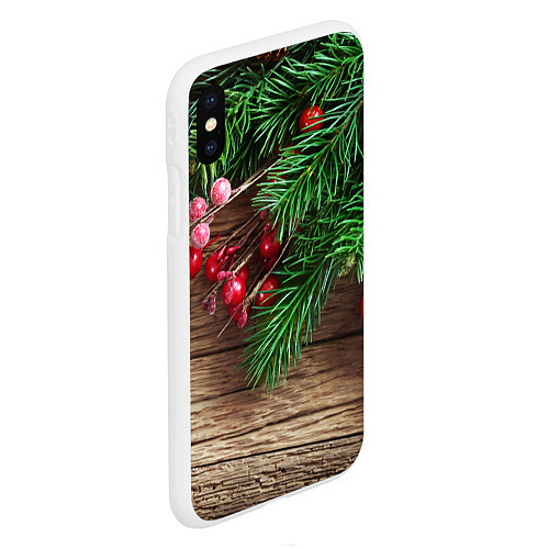 Чехол iPhone XS Max матовый Дуx рождества / 3D-Белый – фото 2