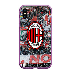 Чехол iPhone XS Max матовый Milan FC