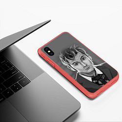 Чехол iPhone XS Max матовый Doctor Who: fun-art, цвет: 3D-красный — фото 2