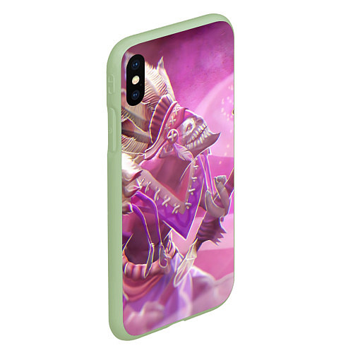 Чехол iPhone XS Max матовый Dazzle Magic / 3D-Салатовый – фото 2