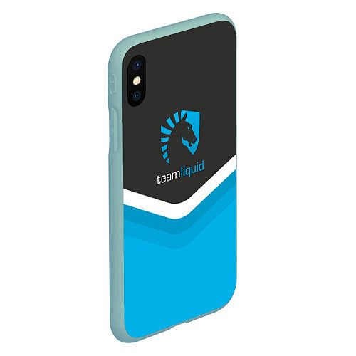 Чехол iPhone XS Max матовый Team Liquid Uniform / 3D-Мятный – фото 2