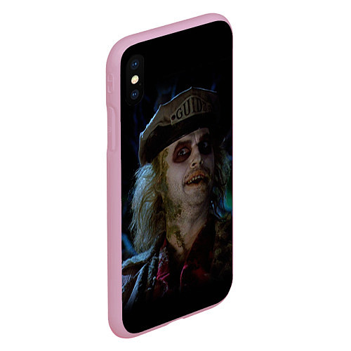 Чехол iPhone XS Max матовый Beetlejuice Guide / 3D-Розовый – фото 2