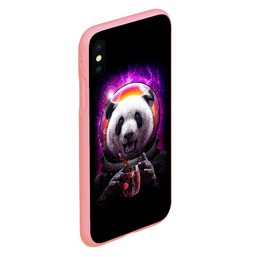 Чехол iPhone XS Max матовый Panda Cosmonaut / 3D-Баблгам – фото 2