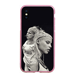 Чехол iPhone XS Max матовый Die Antwoord: Black Girl, цвет: 3D-розовый