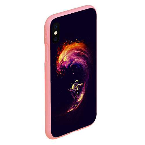 Чехол iPhone XS Max матовый Космический серфинг / 3D-Баблгам – фото 2