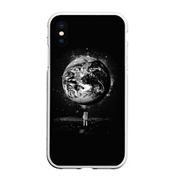 Чехол iPhone XS Max матовый Взгляд на землю