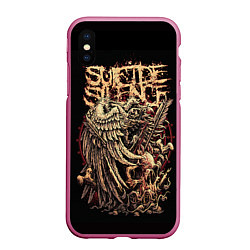 Чехол iPhone XS Max матовый Suicide Silence