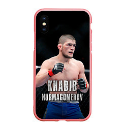Чехол iPhone XS Max матовый Хабиб Нурмагомедов