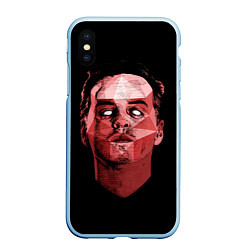 Чехол iPhone XS Max матовый Dark Moriarty, цвет: 3D-голубой