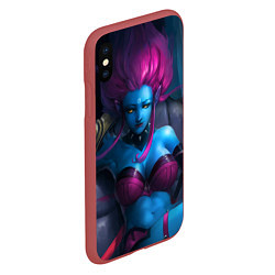 Чехол iPhone XS Max матовый Hair Evelynn, цвет: 3D-красный — фото 2