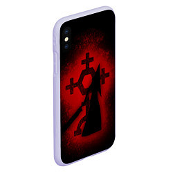 Чехол iPhone XS Max матовый Silent Hill: Dark Faith, цвет: 3D-светло-сиреневый — фото 2