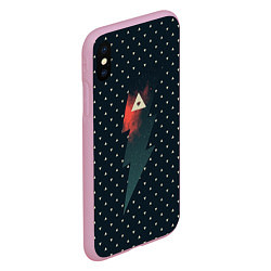 Чехол iPhone XS Max матовый Dark Force, цвет: 3D-розовый — фото 2