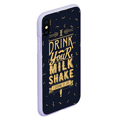 Чехол iPhone XS Max матовый Milk Shake, цвет: 3D-светло-сиреневый — фото 2