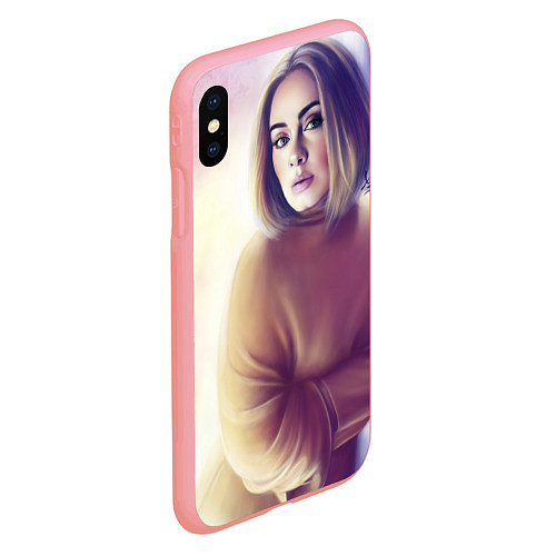 Чехол iPhone XS Max матовый Адель / Adele / 3D-Баблгам – фото 2