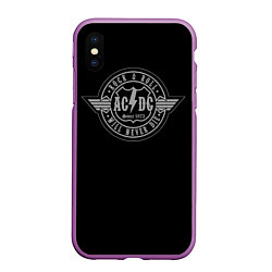 Чехол iPhone XS Max матовый AC/DC: Will never die