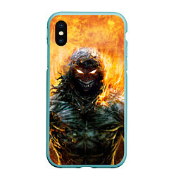 Чехол iPhone XS Max матовый Disturbed: Monster Flame