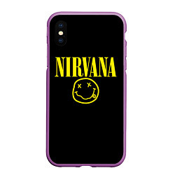 Чехол iPhone XS Max матовый Nirvana Rock