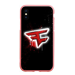 Чехол iPhone XS Max матовый FaZe Clan: Black collection