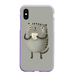 Чехол iPhone XS Max матовый Cat Love Kill