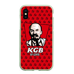 Чехол iPhone XS Max матовый KGB: So Good, цвет: 3D-салатовый