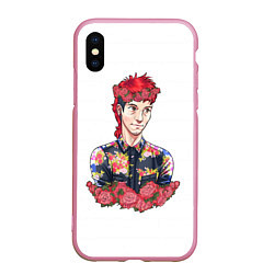 Чехол iPhone XS Max матовый Twenty One Pilots: Red Guy, цвет: 3D-розовый