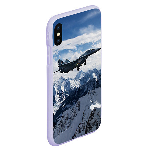 Чехол iPhone XS Max матовый Космические войска 10 / 3D-Светло-сиреневый – фото 2
