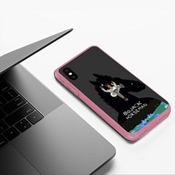 Чехол iPhone XS Max матовый Bojack Horseman, цвет: 3D-малиновый — фото 2