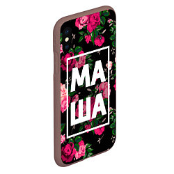 Чехол iPhone XS Max матовый Маша, цвет: 3D-коричневый — фото 2