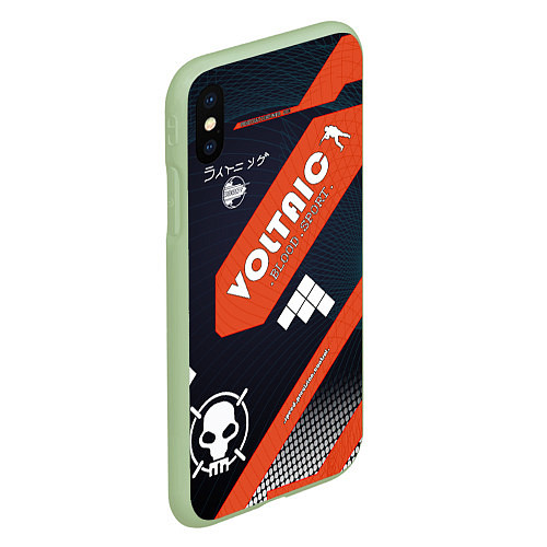 Чехол iPhone XS Max матовый CS:GO Blood Sport / 3D-Салатовый – фото 2