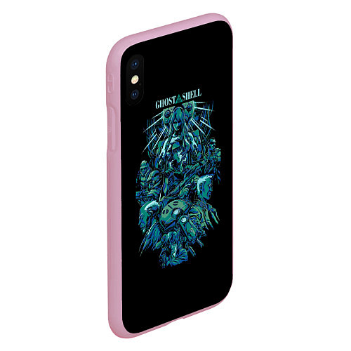 Чехол iPhone XS Max матовый Ghost In The Shell 7 / 3D-Розовый – фото 2