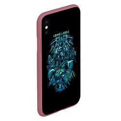 Чехол iPhone XS Max матовый Ghost In The Shell 7, цвет: 3D-малиновый — фото 2