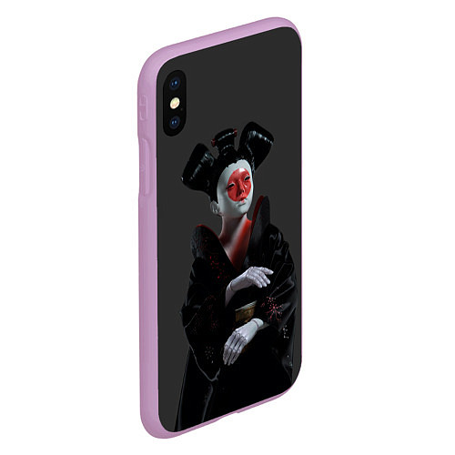 Чехол iPhone XS Max матовый Ghost In The Shell 2 / 3D-Сиреневый – фото 2