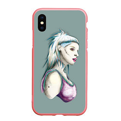 Чехол iPhone XS Max матовый Yolandi Death, цвет: 3D-баблгам